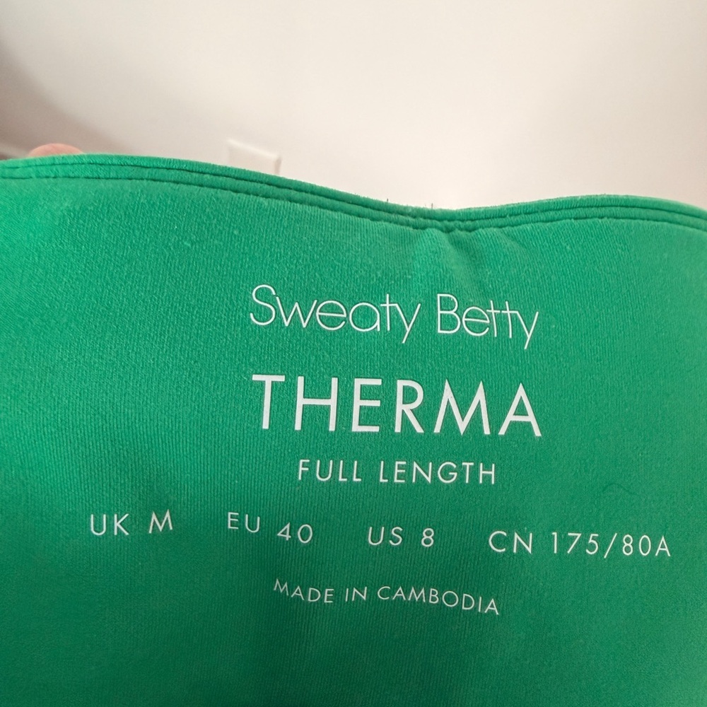 Sweaty Betty Therma Full-Length Leggings in Green g